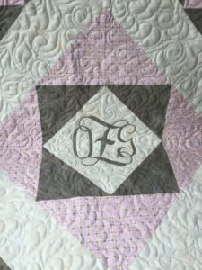 Monogrammed Baby Quilt