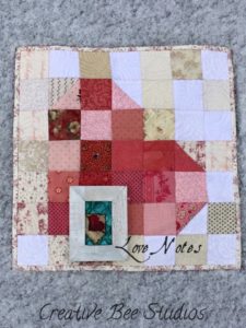 Image of Love Notes quilt and punch needle