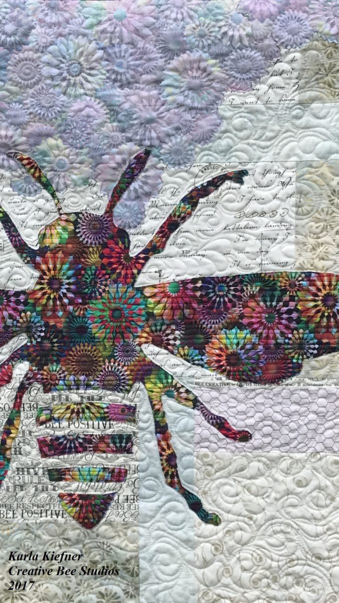 Image of Quilt with Bee