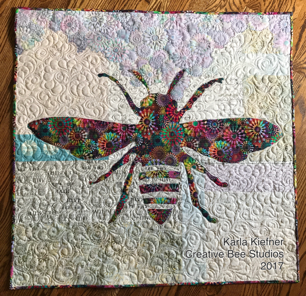 Image of Full Quilt with Bee