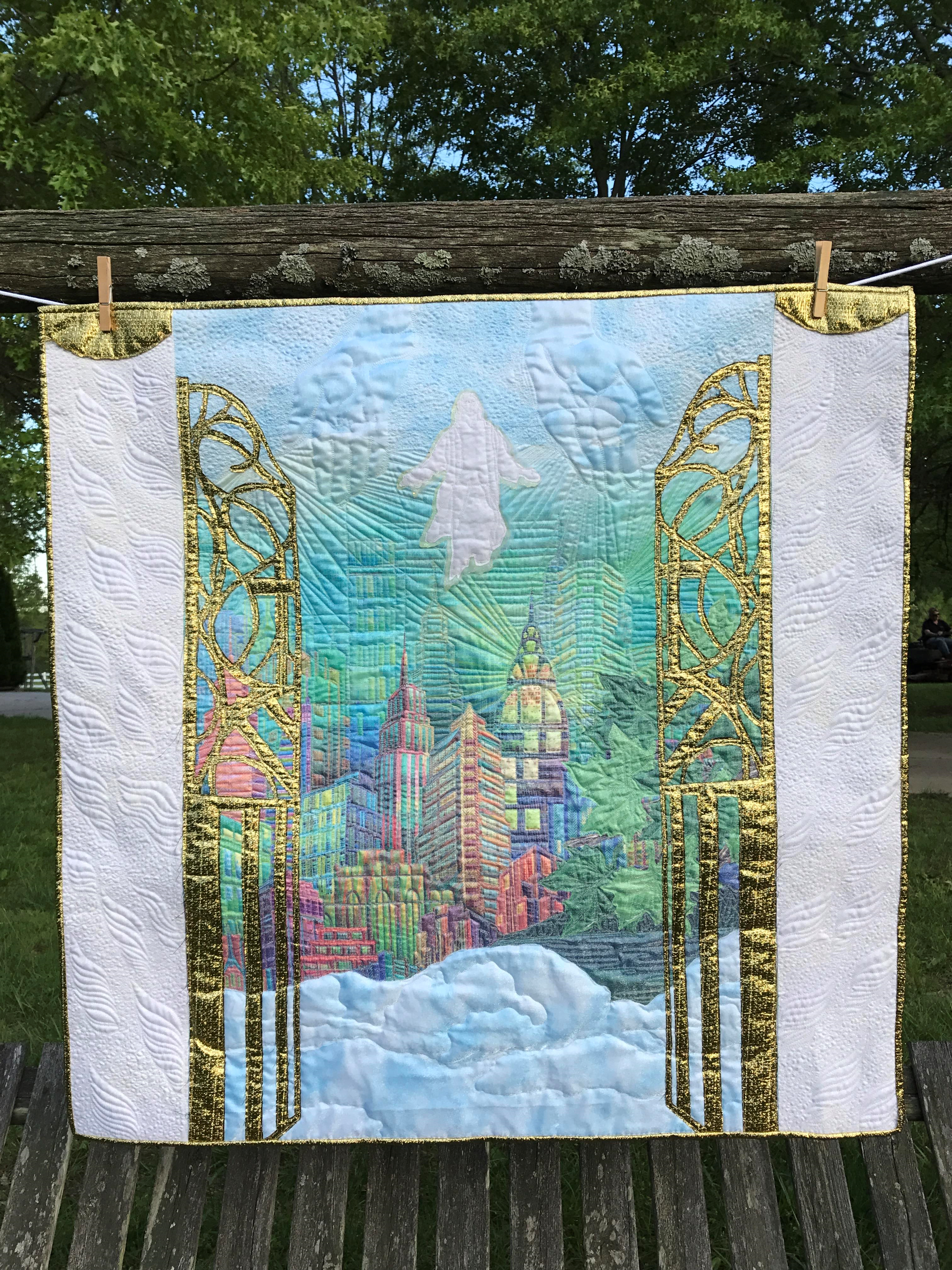 Image of Quilt Depicting Heaven