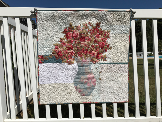 Image of Quilt Hanging on Fence