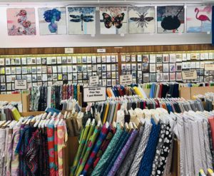 Image of Quilts Hanging for Quilt Show Week