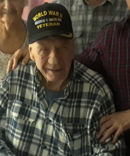 Image of Willie and WWII cap