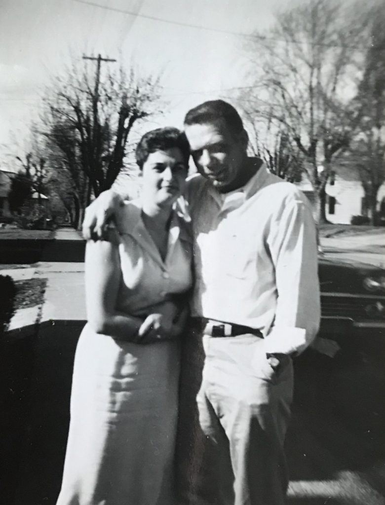 Image of Dad and Mom; ties that bind.