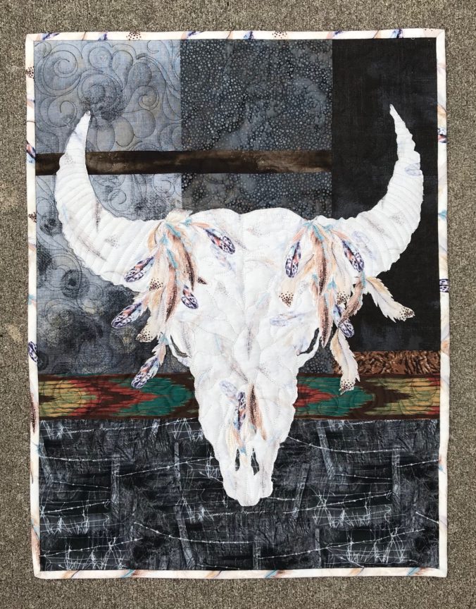 Image of Bison Skull Quilt