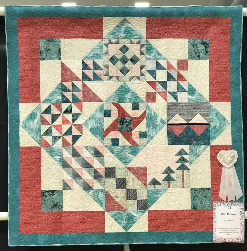 Image of Quilt with Ribbon