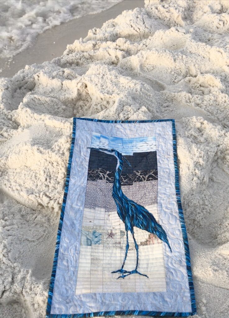 Image of Great Blue Heron Quilt