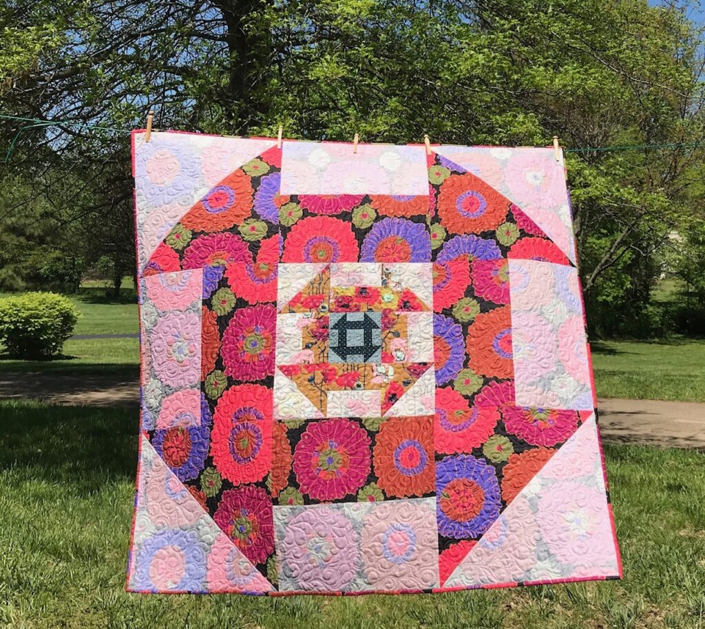 Image of Quilt showing how I use both beautiful sides