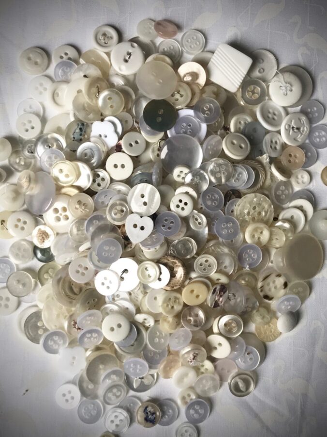 Using White in Quilts Button Collection