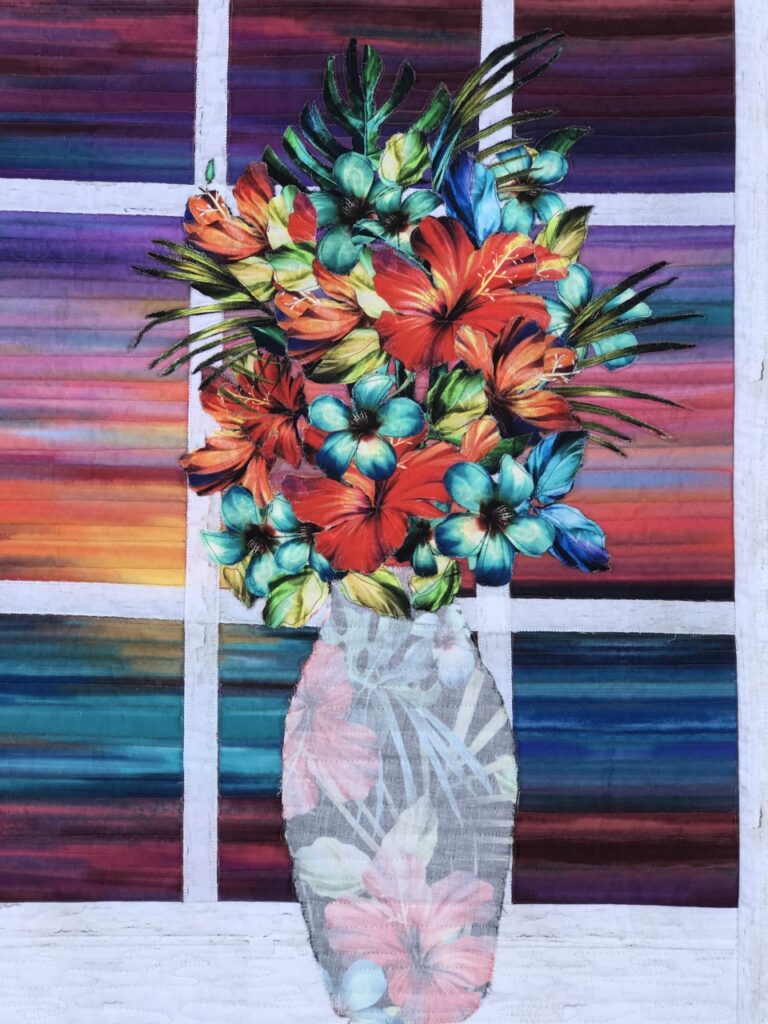 Image of Modern Broderie Perse Tropical Sunset