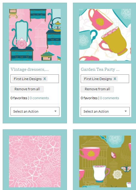 Image of Garden Tea Party New Textile Designs