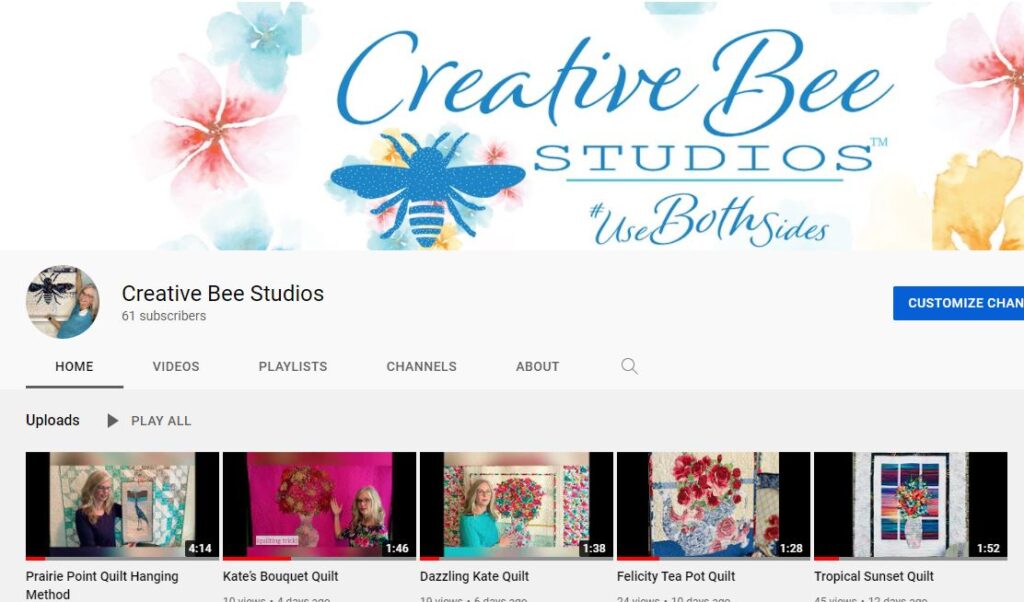 Creative Bee Studios on YouTube