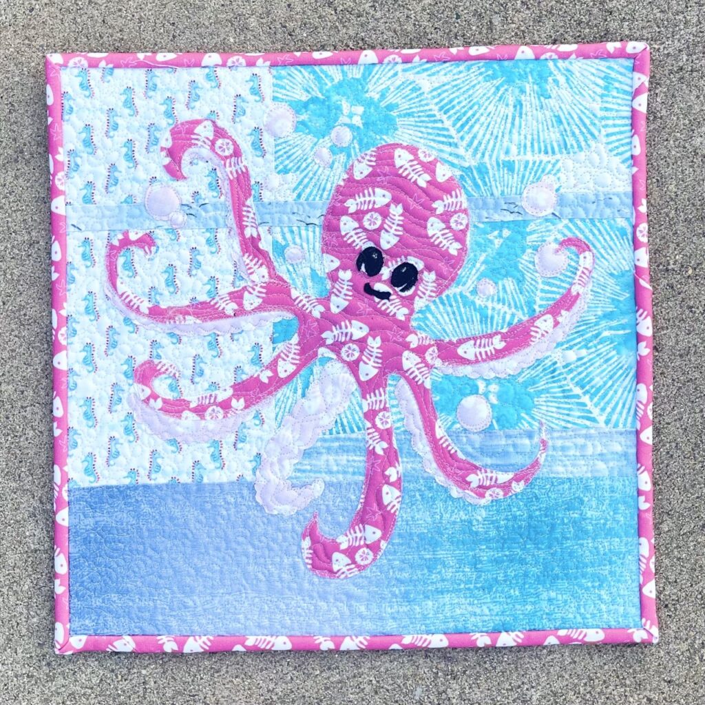 Miniature baby octopus quilt