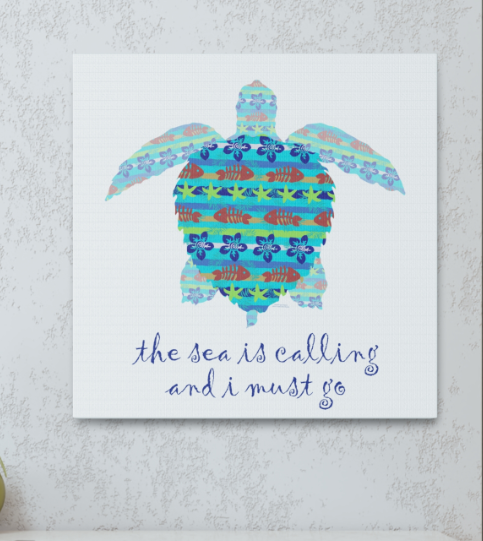 sea turtle canvas